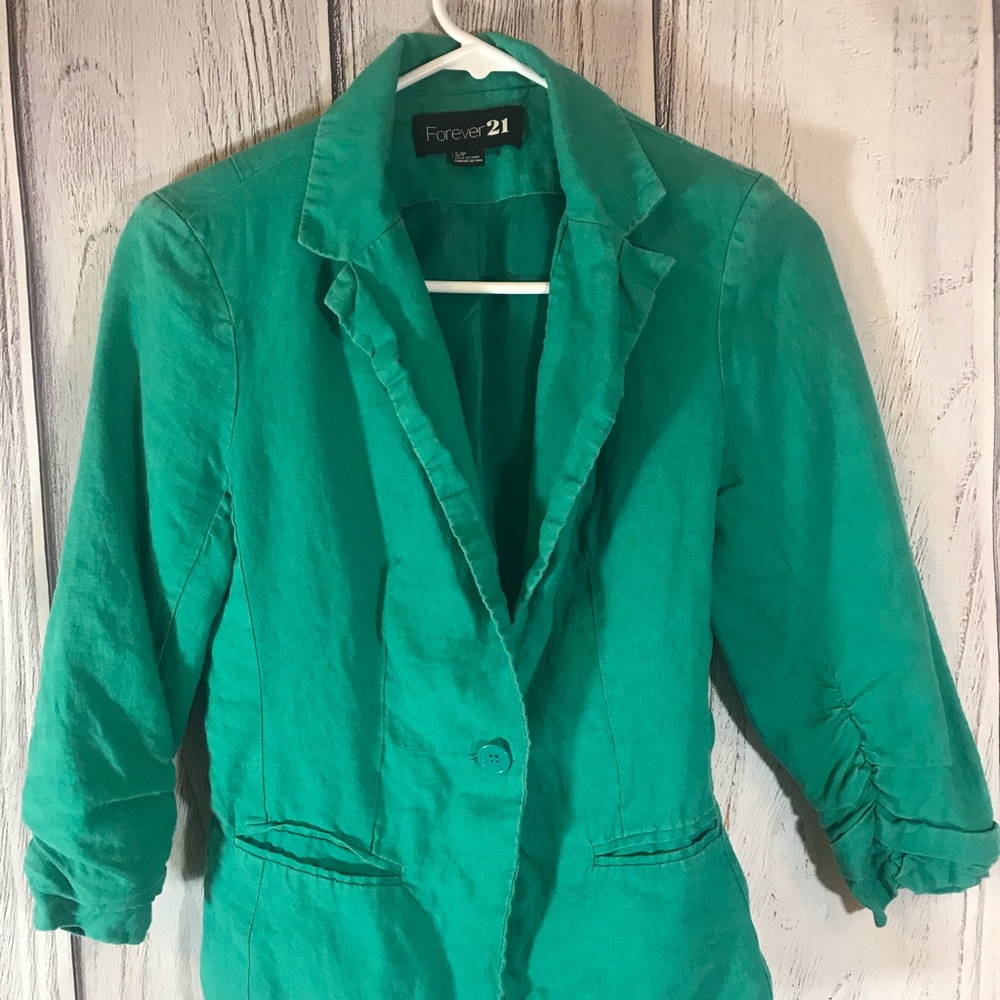 Forever 21 Green Blazer